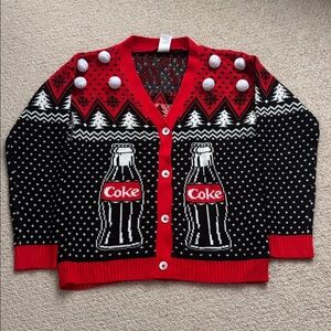 Coca Cola Christmas Cardigan l Size M